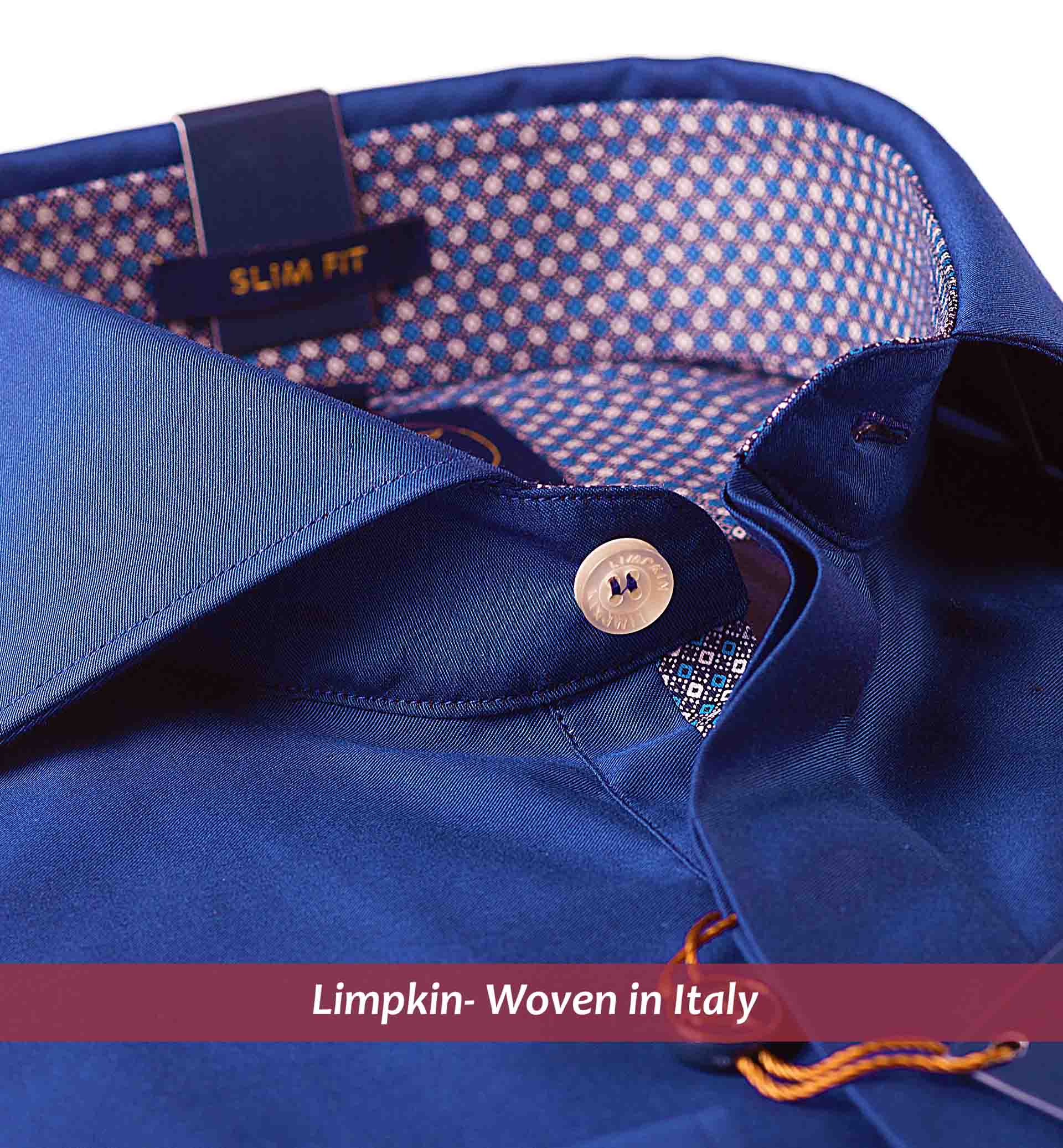 Davos- Royal Blue with Print Contrast