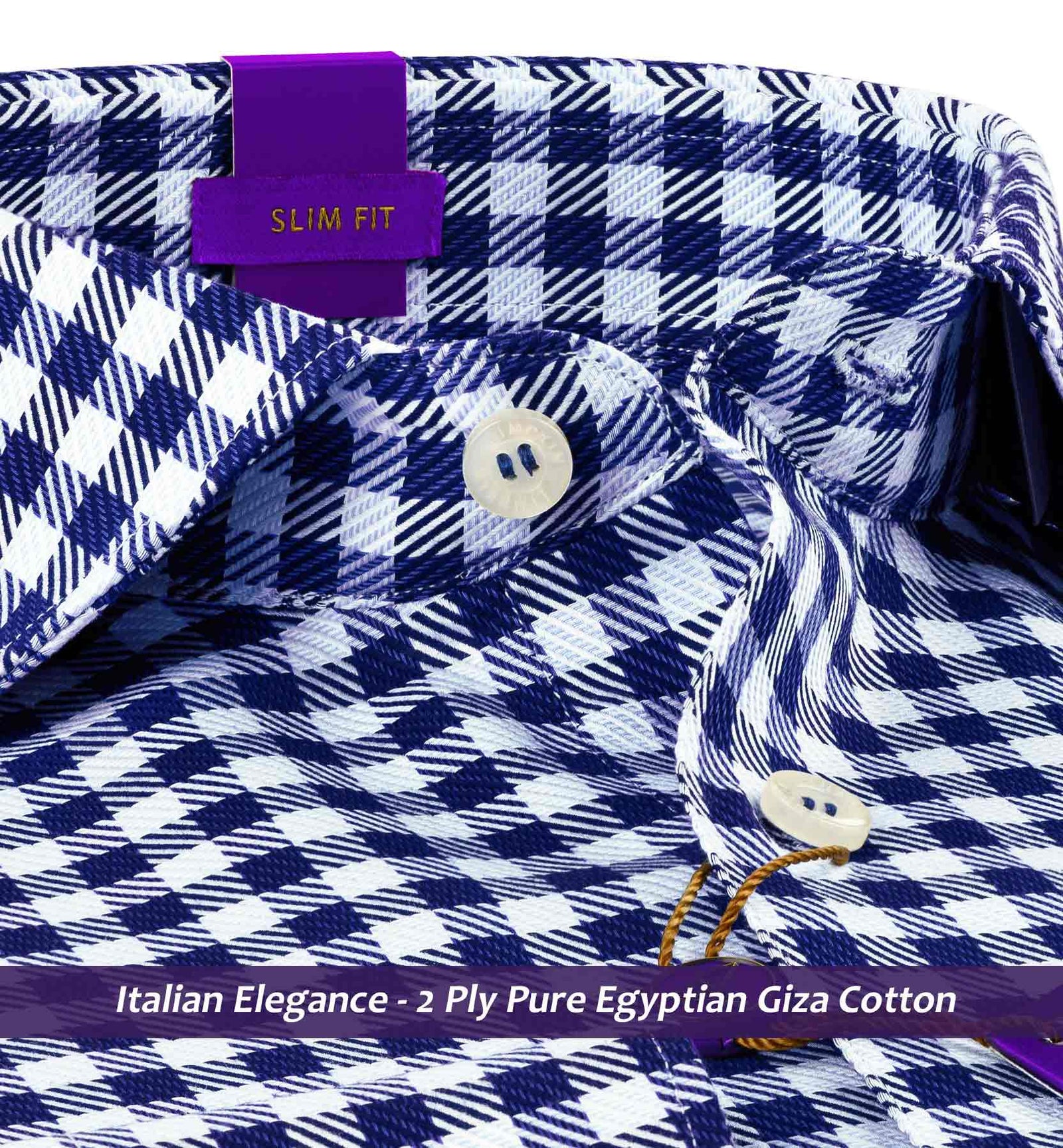 Chicago- Navy & Sky Blue Check