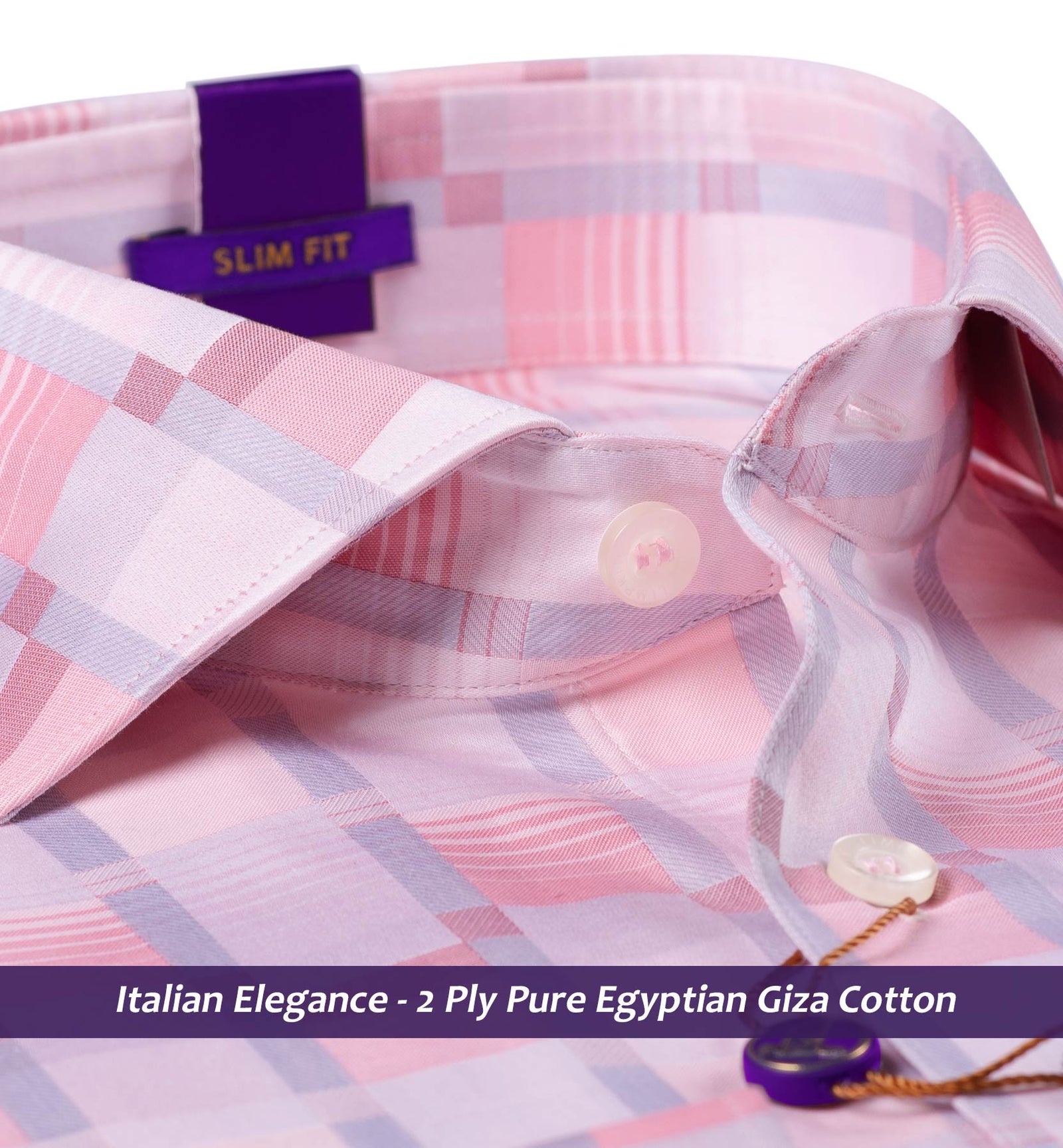 Vienna- Flamingo Pink & Grey Check