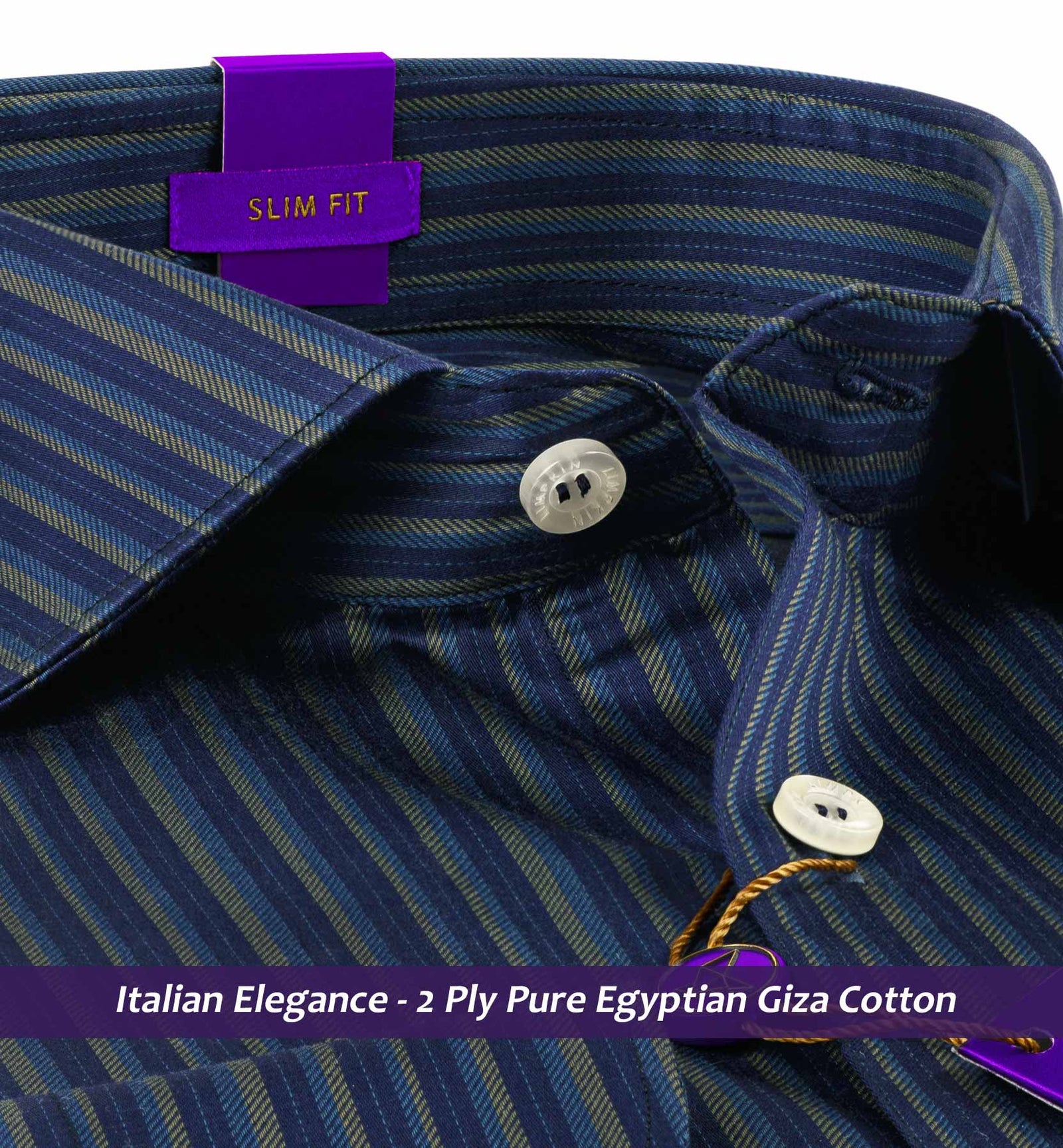 Sebastian- Navy & Beige Stripe