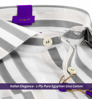 Denver- Anchor Grey & Beige Stripe