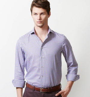Portugal- Lilac & White Magical Check