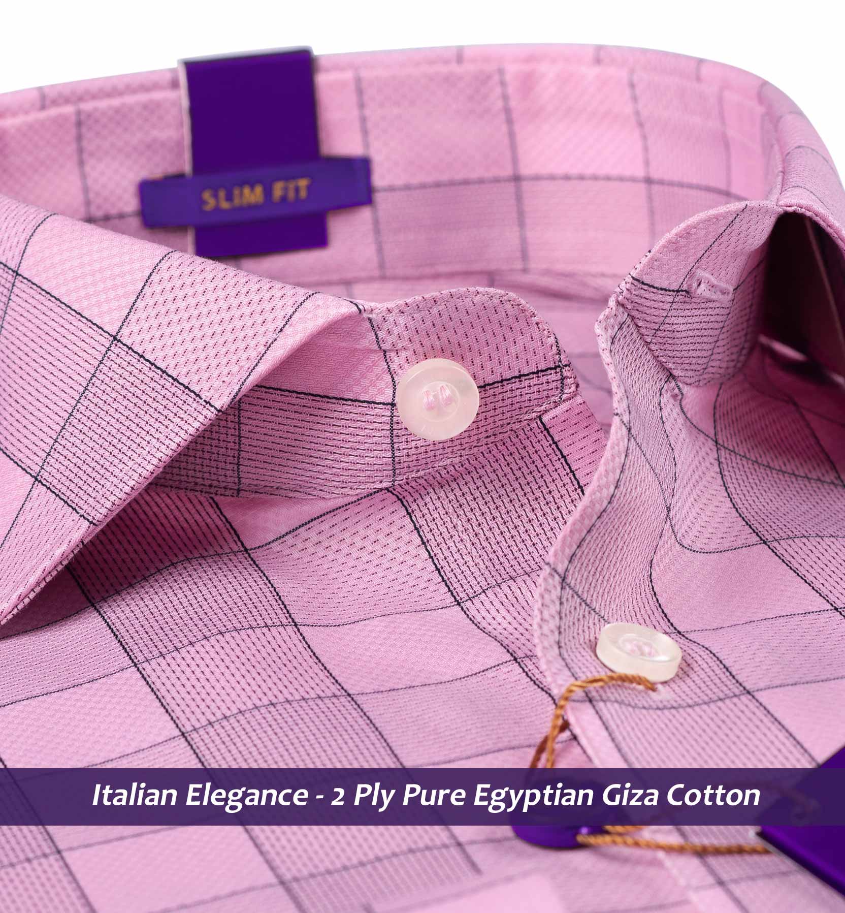 Paris- Flamingo Pink & Grey Check