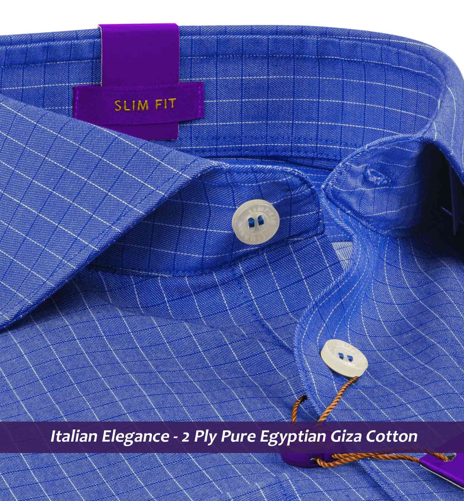 Limnos- Persian Blue & White Check