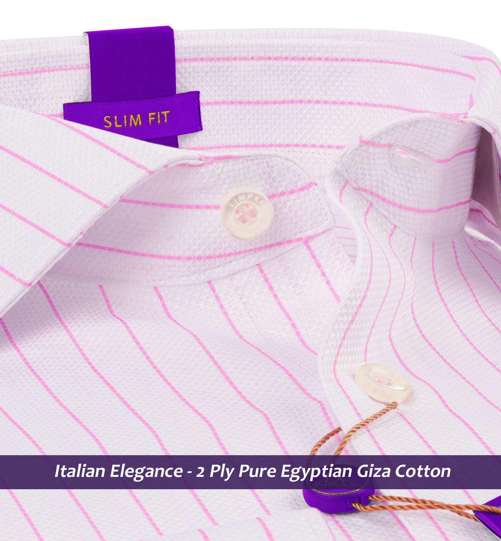 Westminster- Flamingo Pink & White Stripe