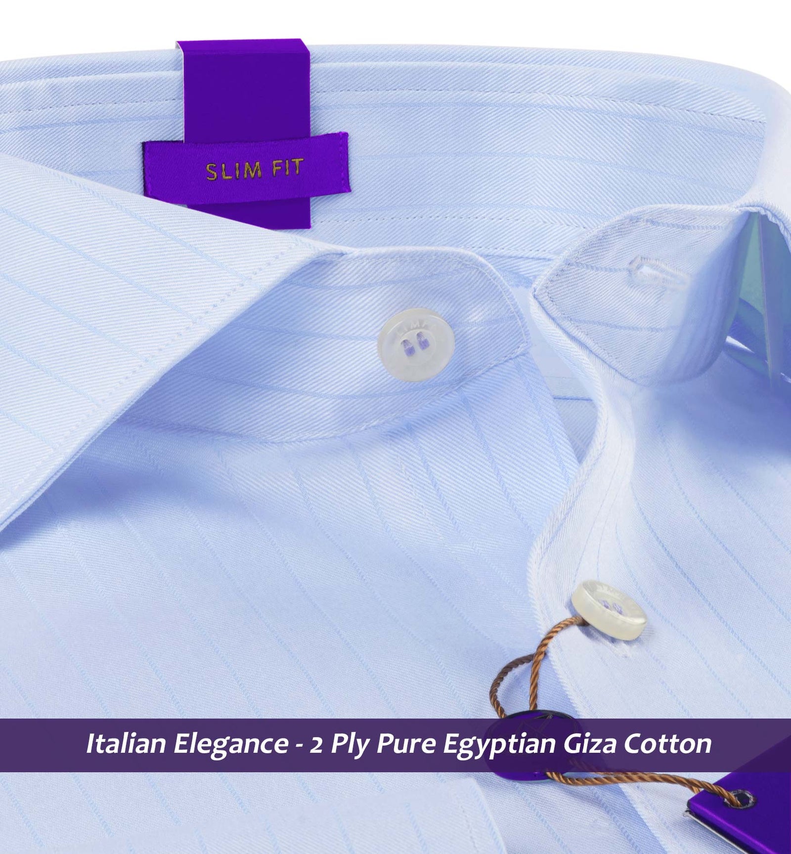 Monaco- Azure Blue Magical Stripe