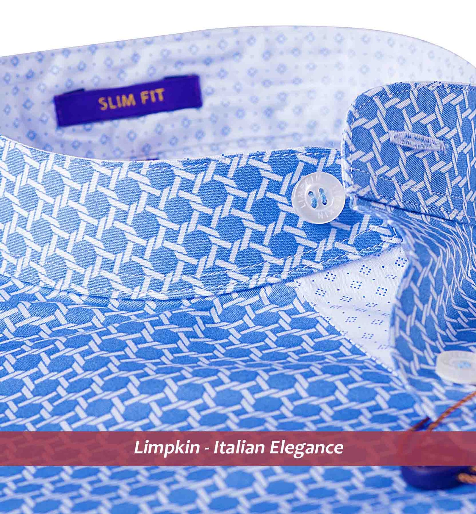 Nikiti- Blue & White Geo Print