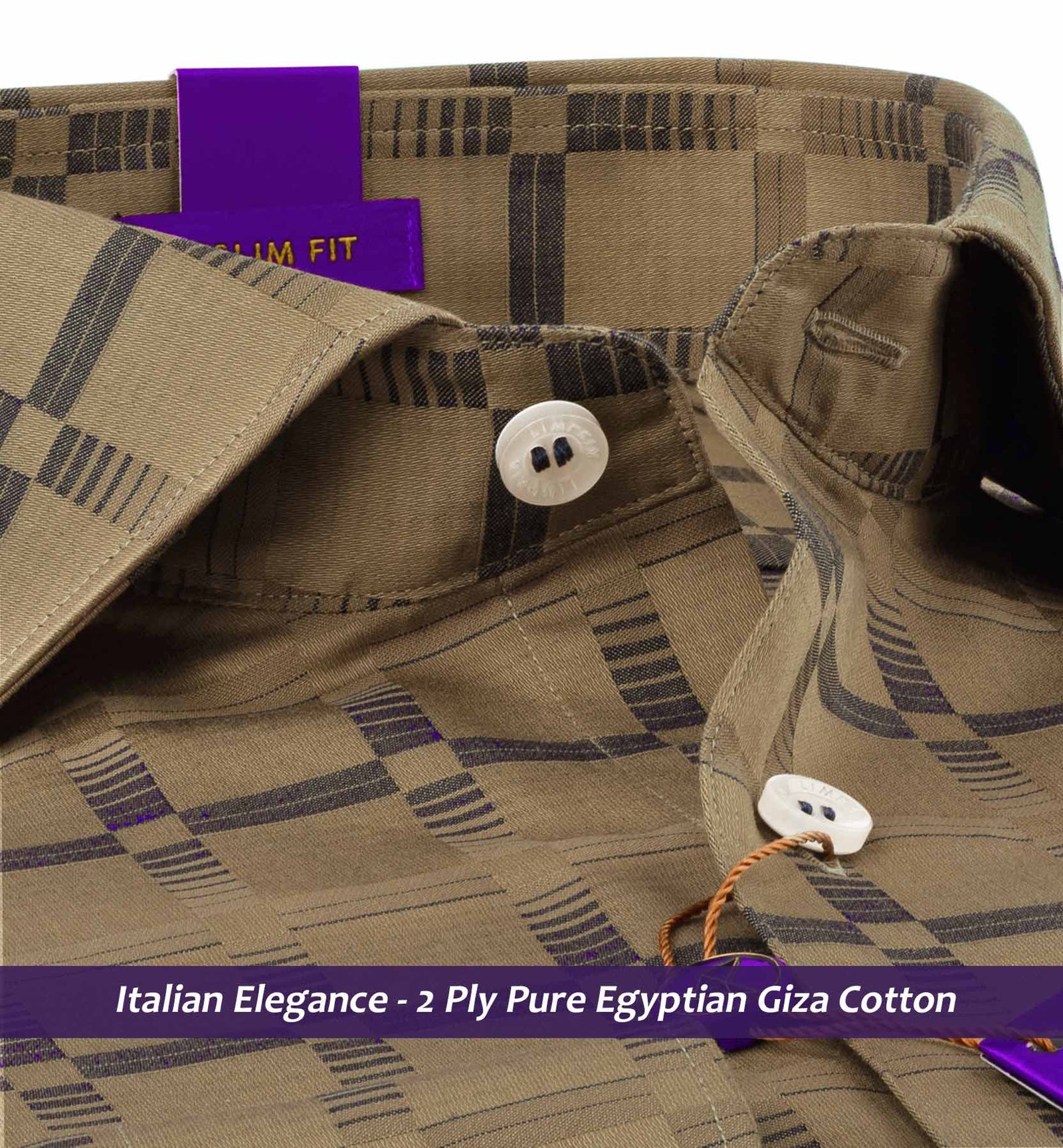 Perth- Beige & Navy Check