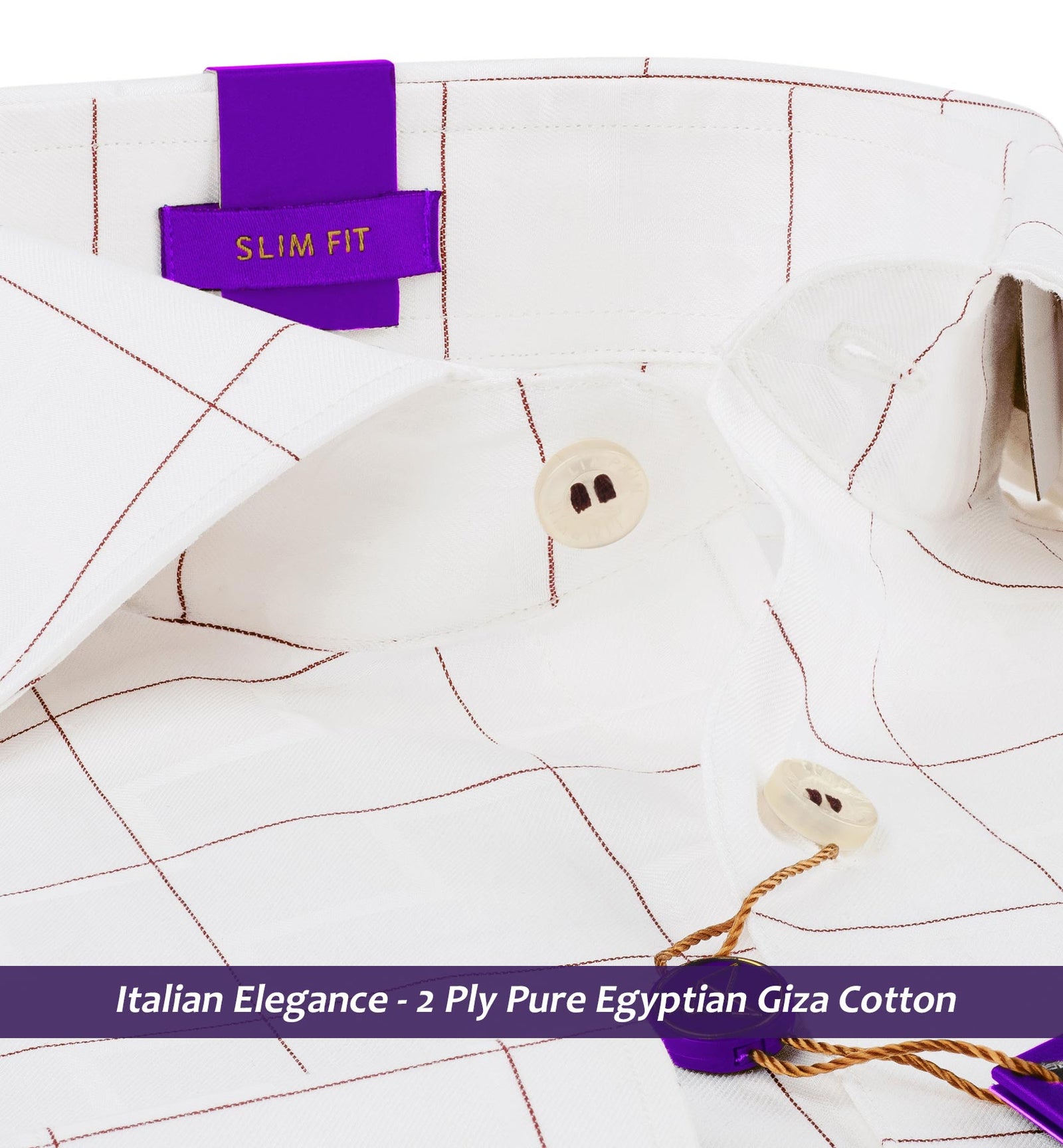 Monza- Burgundy & White Magical Check