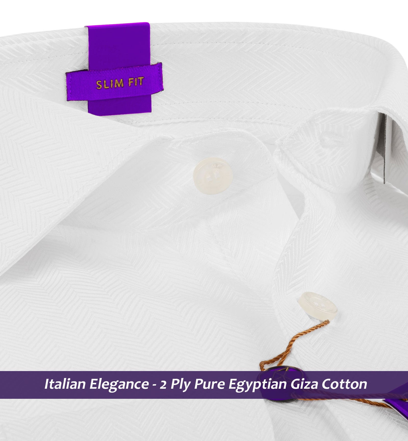 Napoli- The Best Formal White Herringbone