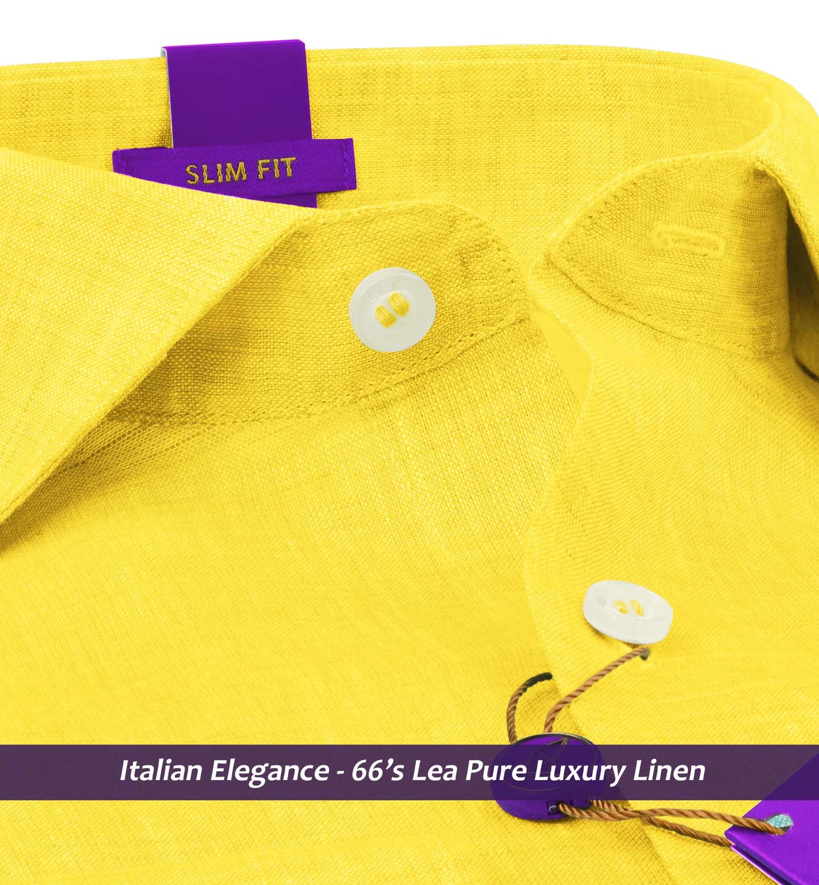 Aswan- Cadmium Yellow Solid Linen