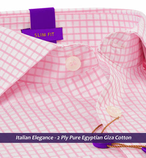 Lamego- Pink & White Check