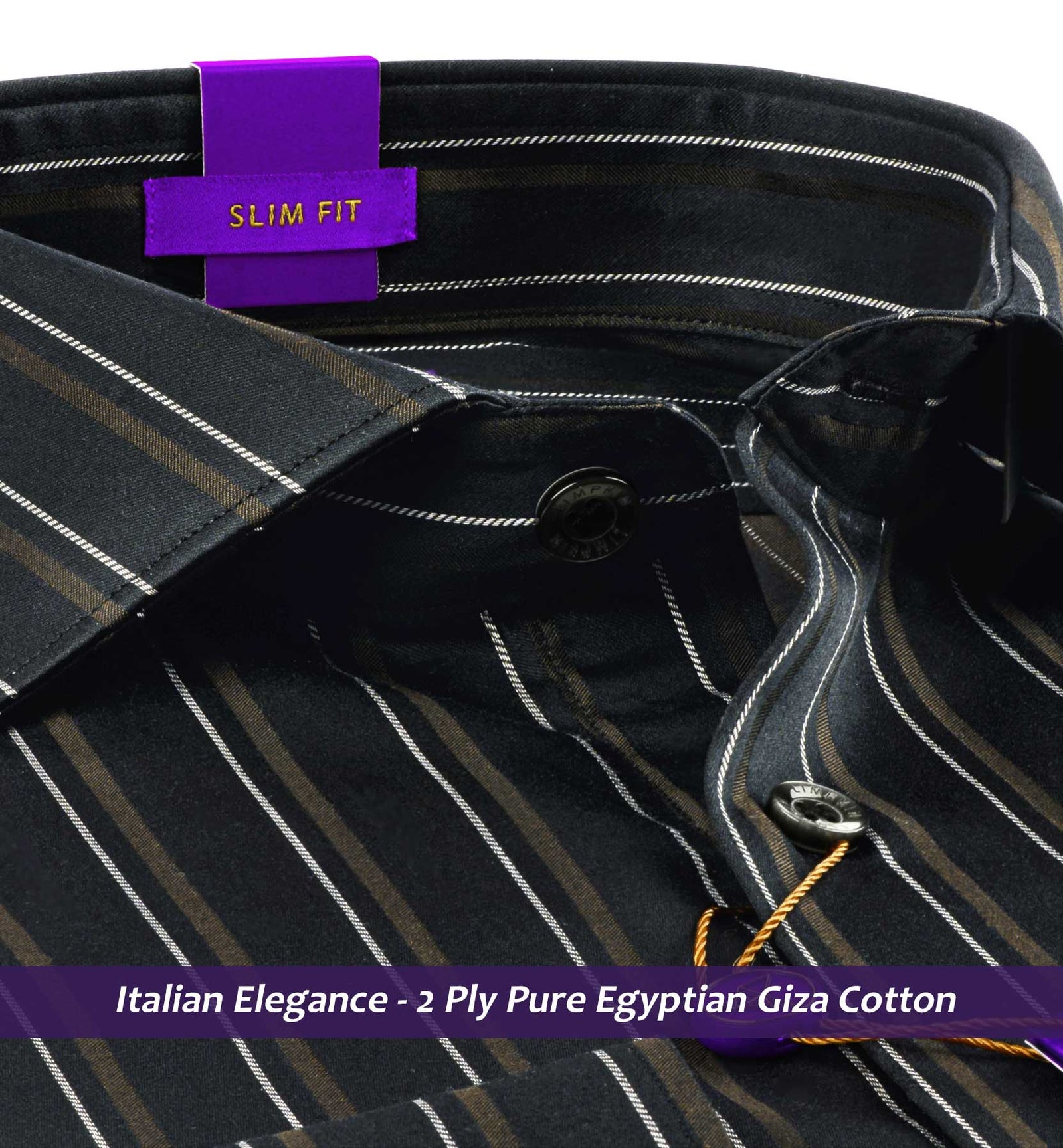 Brighton- Flint Grey & Beige Stripe