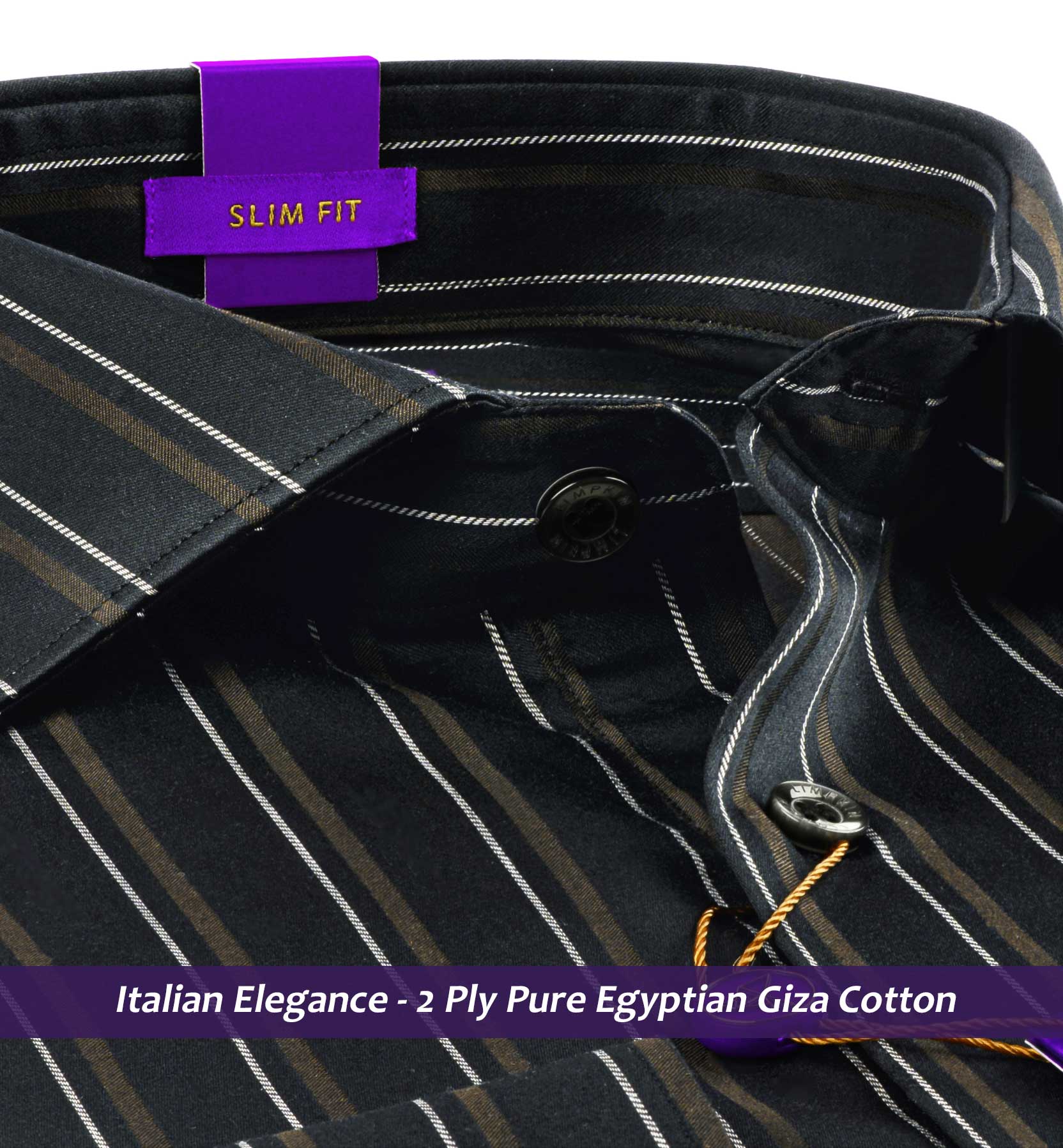 Brighton- Flint Grey & Beige Stripe
