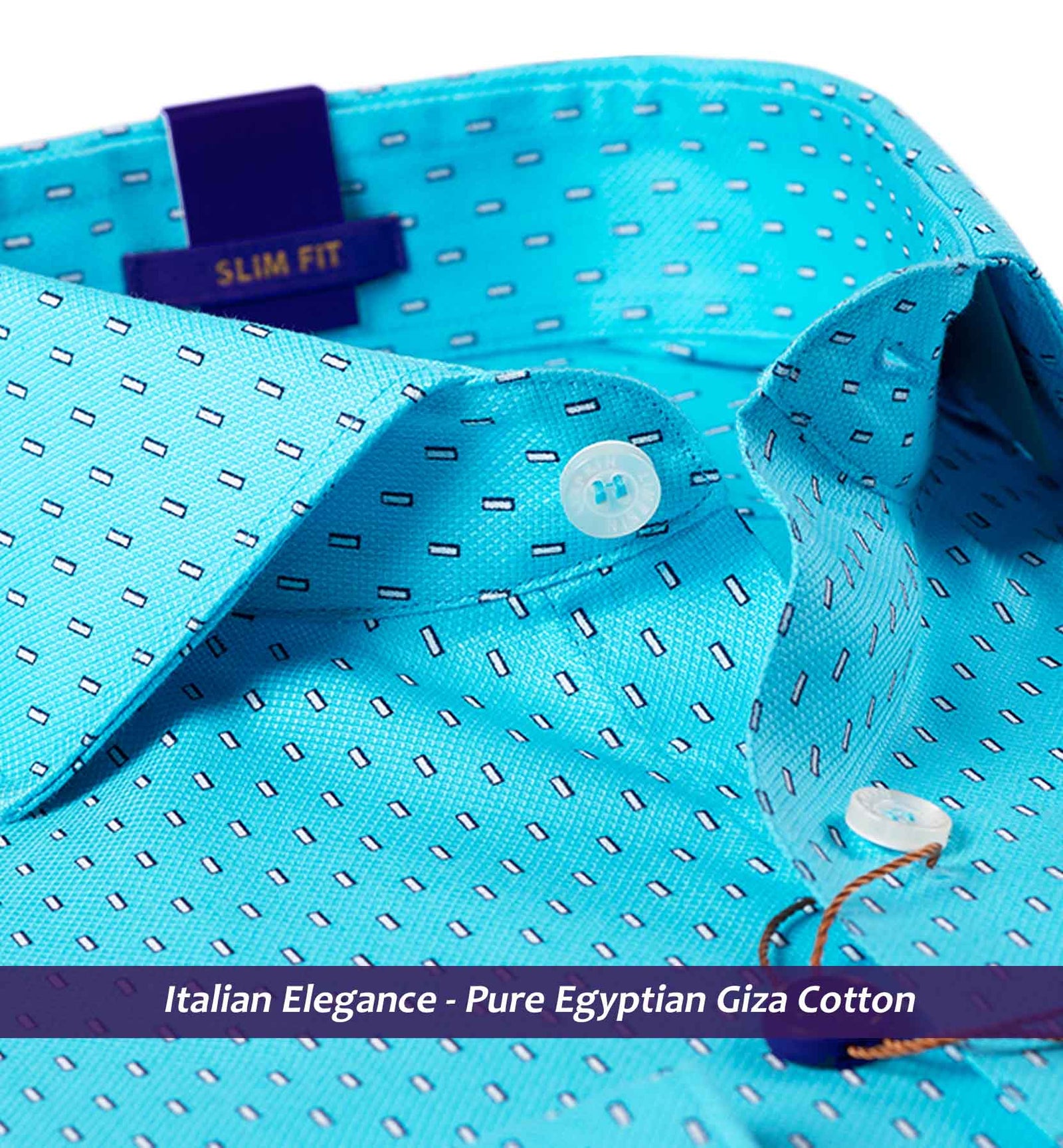 Queensland- Turquoise & Navy Print