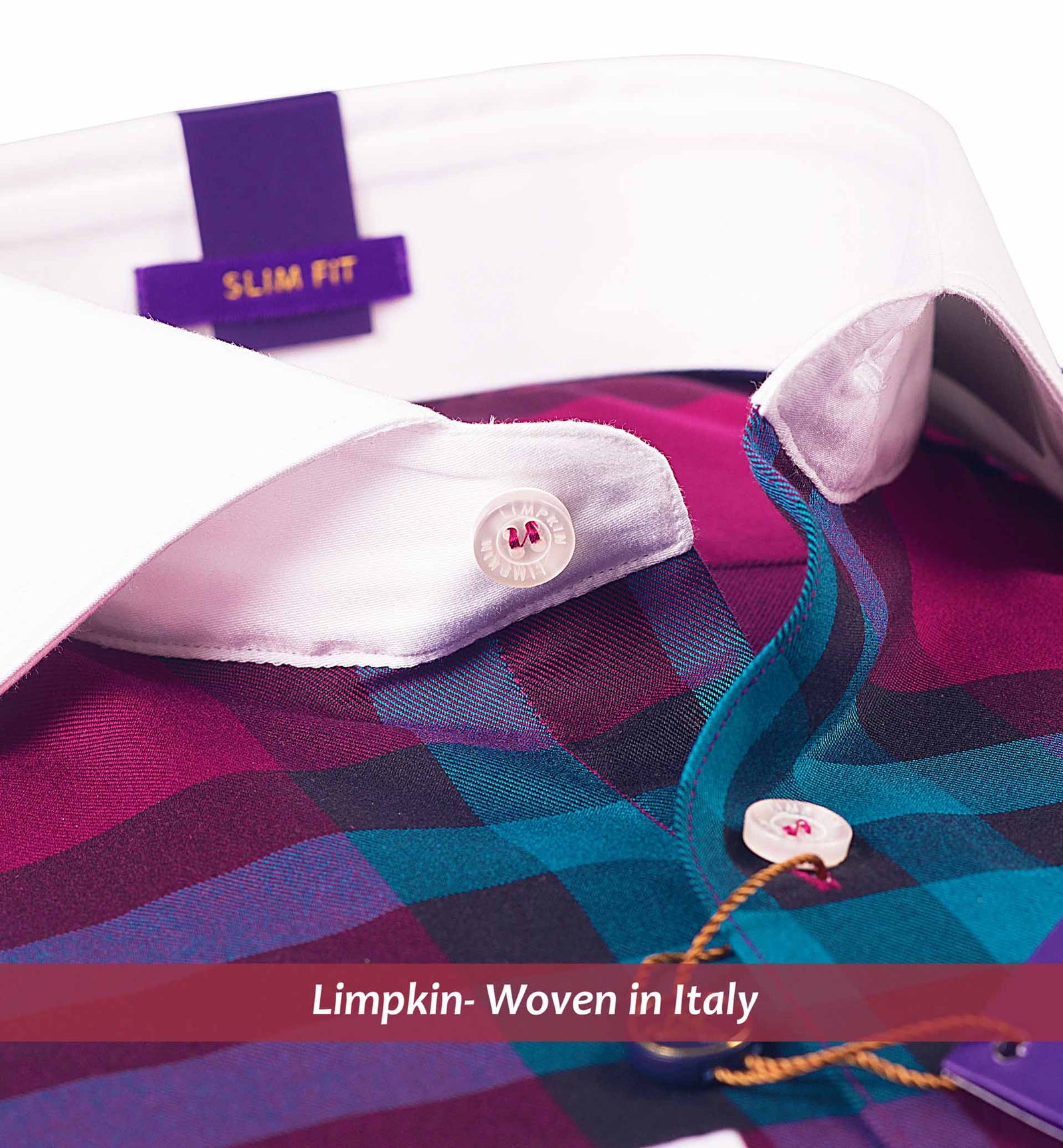 Dallas - Burgundy & Teal Check