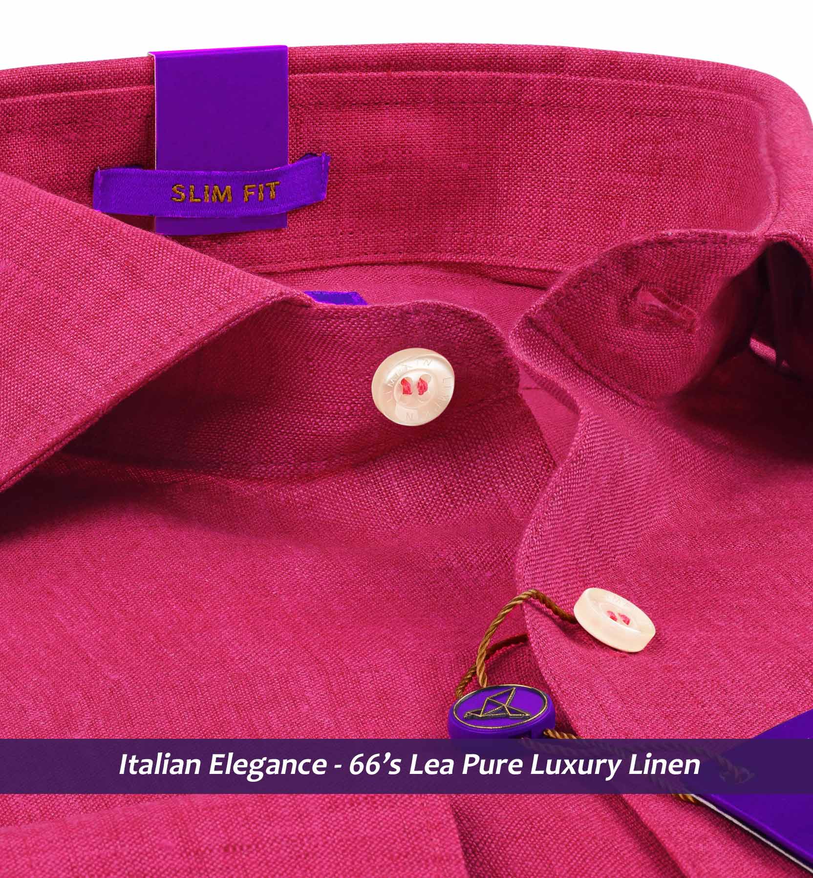 Grenoble- Magenta Solid Linen