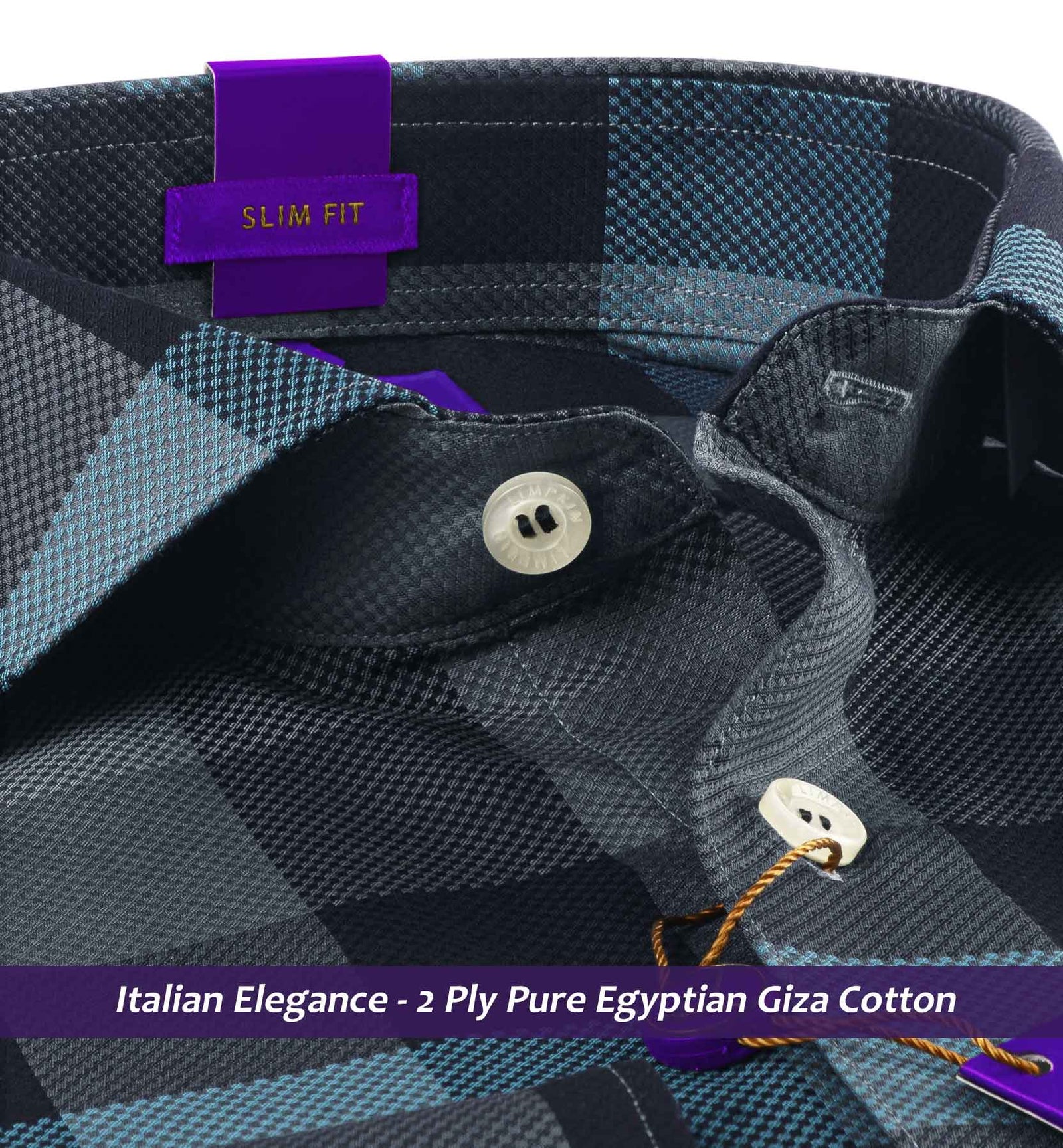 Cologne- Anchor Grey & Teal Check