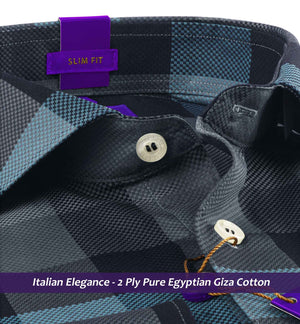 Cologne- Anchor Grey & Teal Check