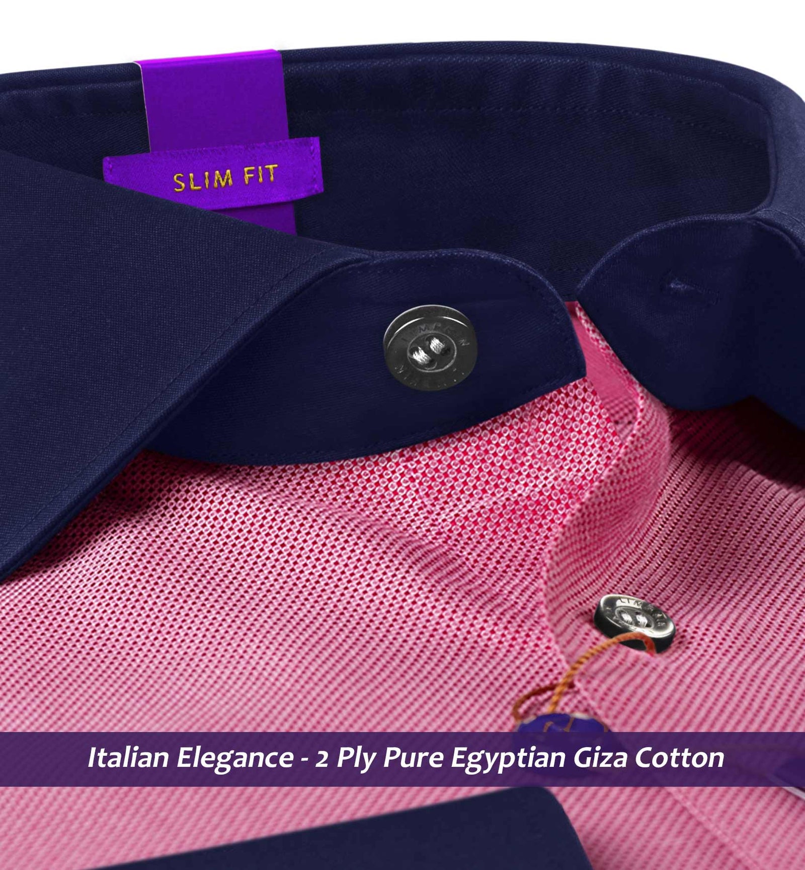 Ridgeland- Burgundy Magical Structure- Navy Collar