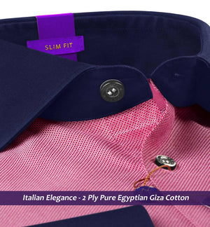 Ridgeland- Burgundy Magical Structure- Navy Collar