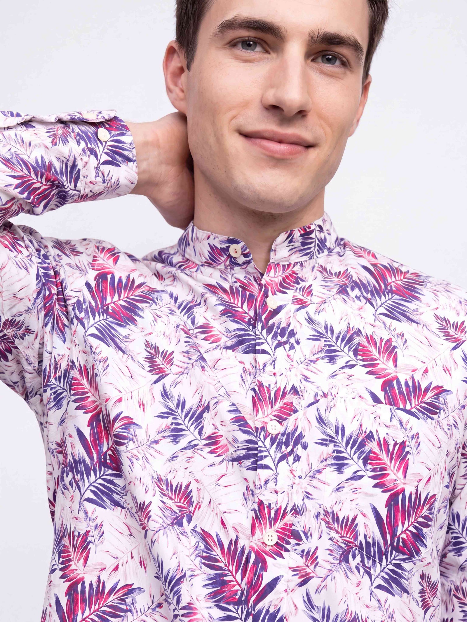 Ibiza- Navy & Burgundy Magical Print