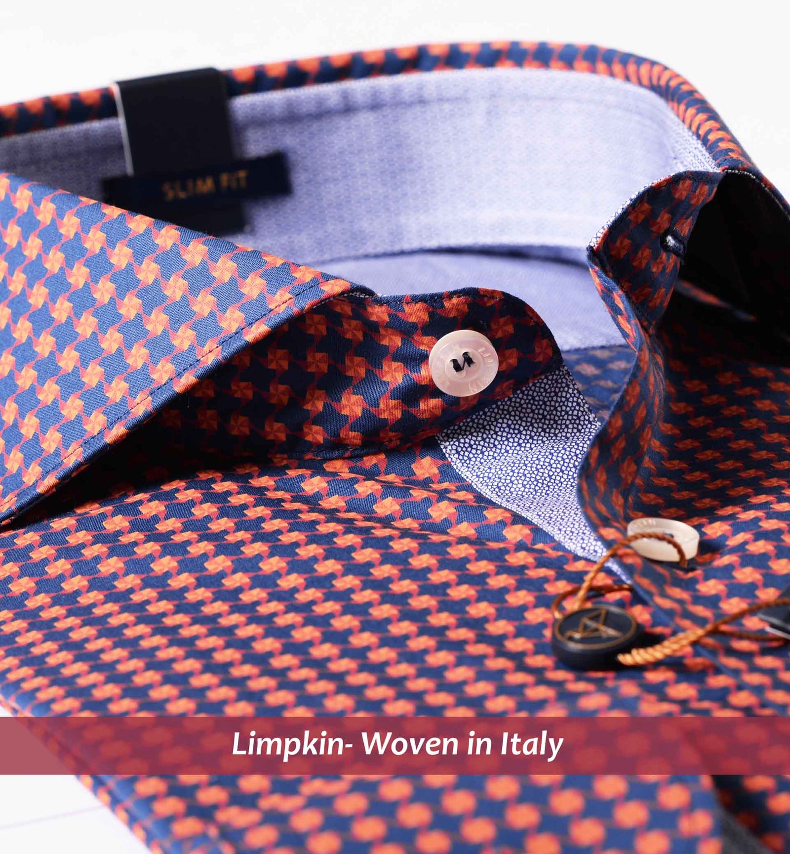 Siberia- Navy & Orange Magical Print