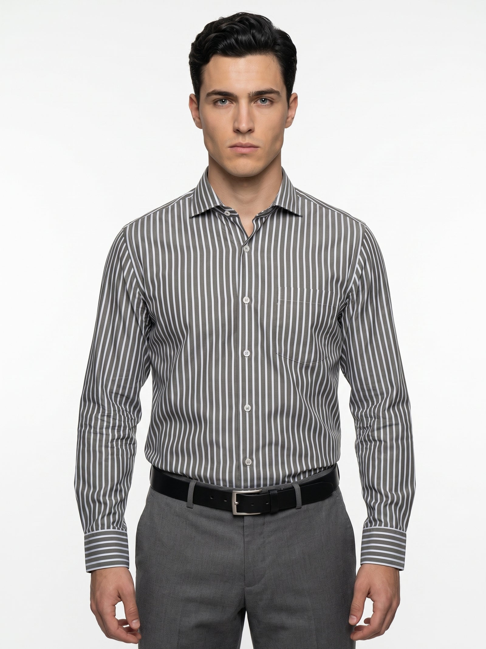 Cyprus- Olive & White Magical Stripe