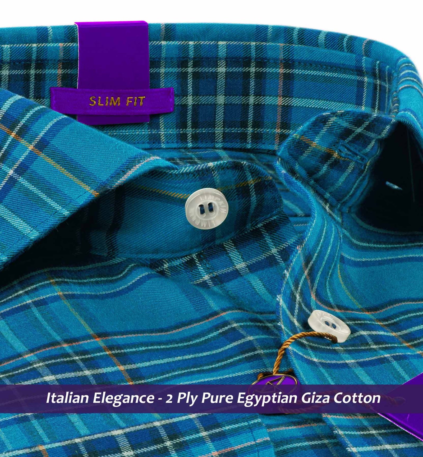 Rimini- Teal Blue & Navy Check