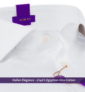 Manhattan- The Best Formal White- 2/140 Egyptian Giza Cotton