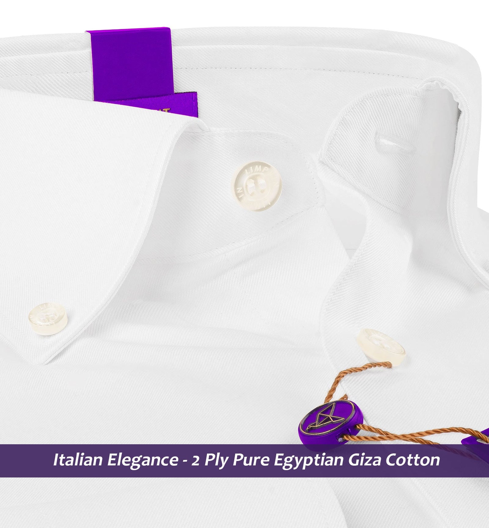 Madison- Pristine Pure White Cotton- Button Down