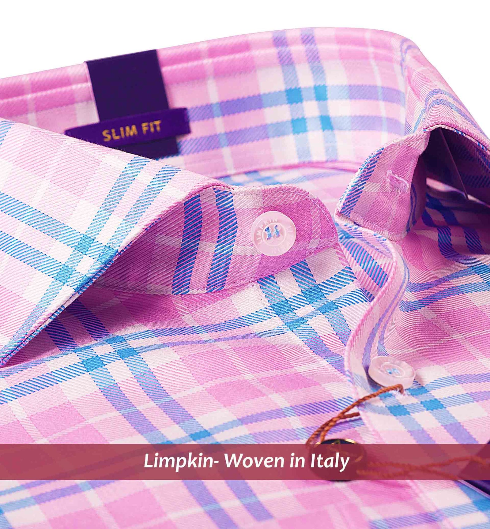 Rochester- Daffodil Pink & Blue Check