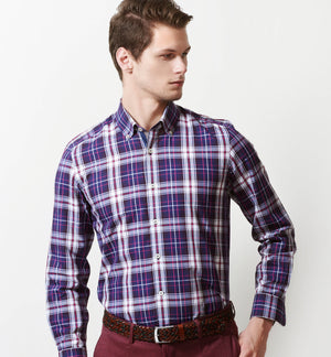 Swinton- Navy & White Magical Check