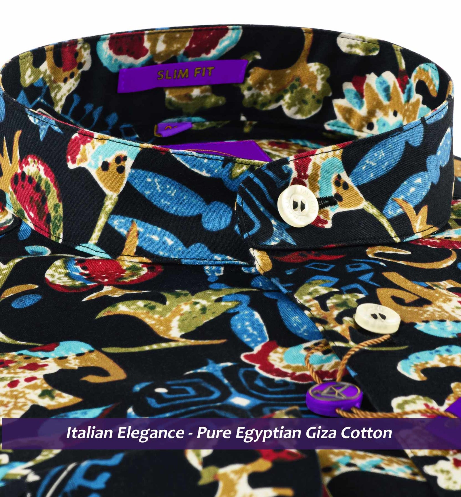 Sanibel- Navy & Beige Magical Print