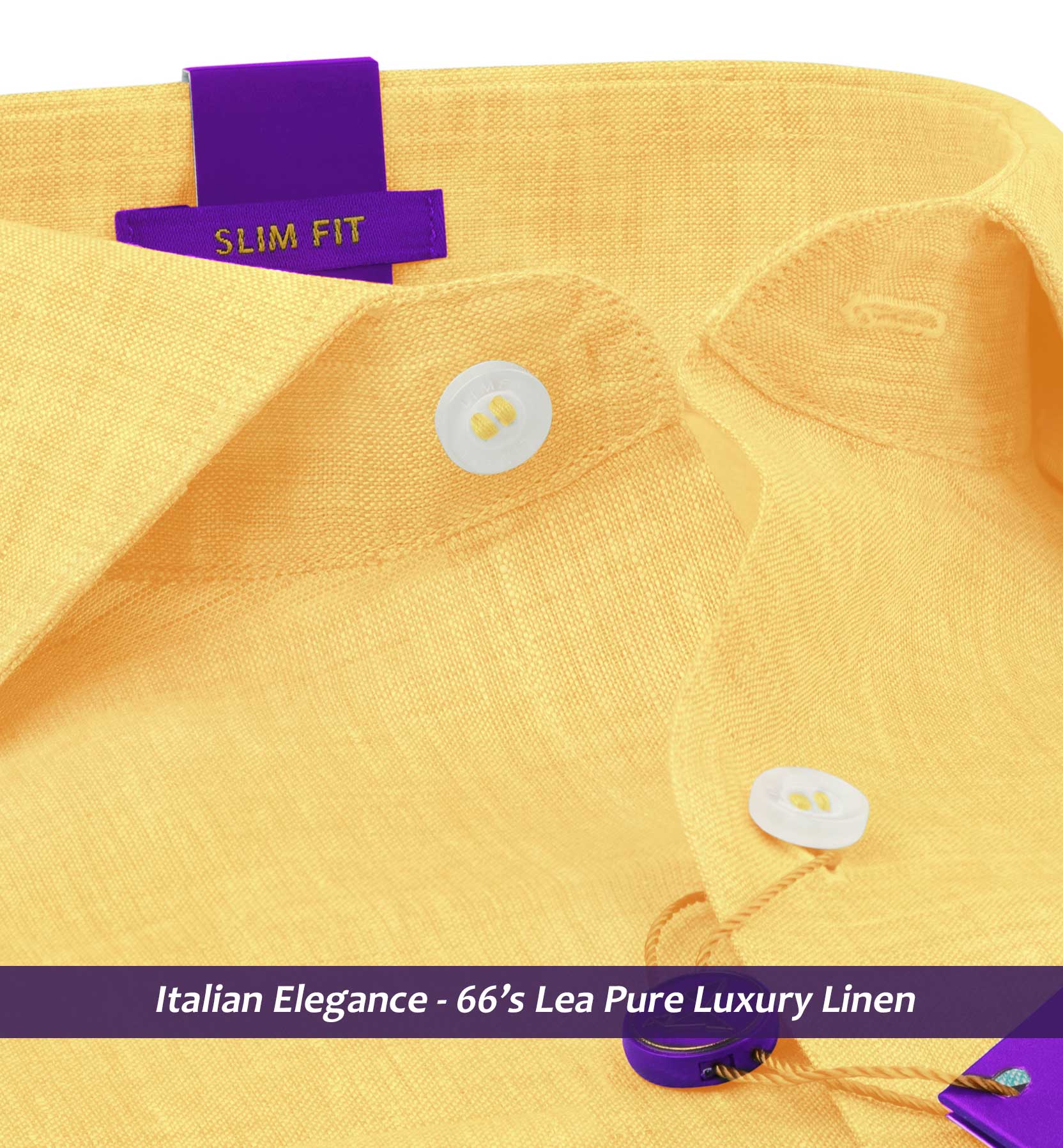 Loreto- Canary Yellow Solid Linen