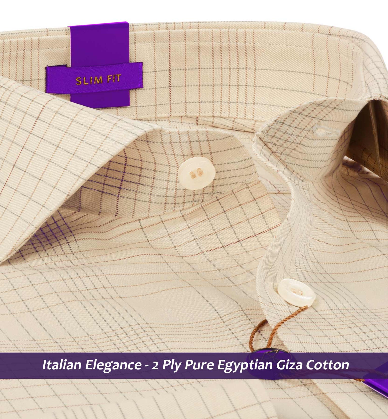 Wellington- Beige & Burgundy Check