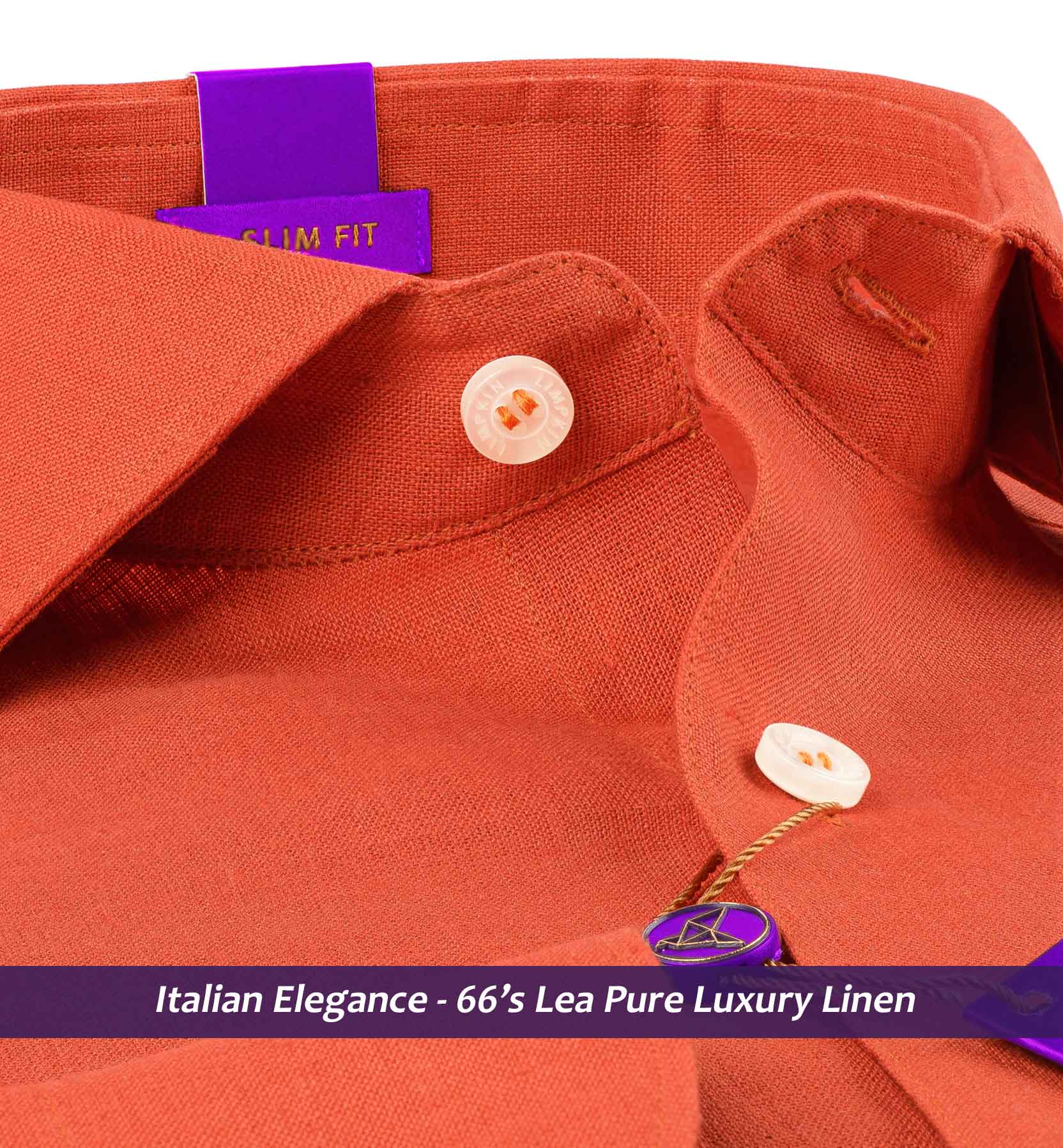 Santos- Orange Solid Linen