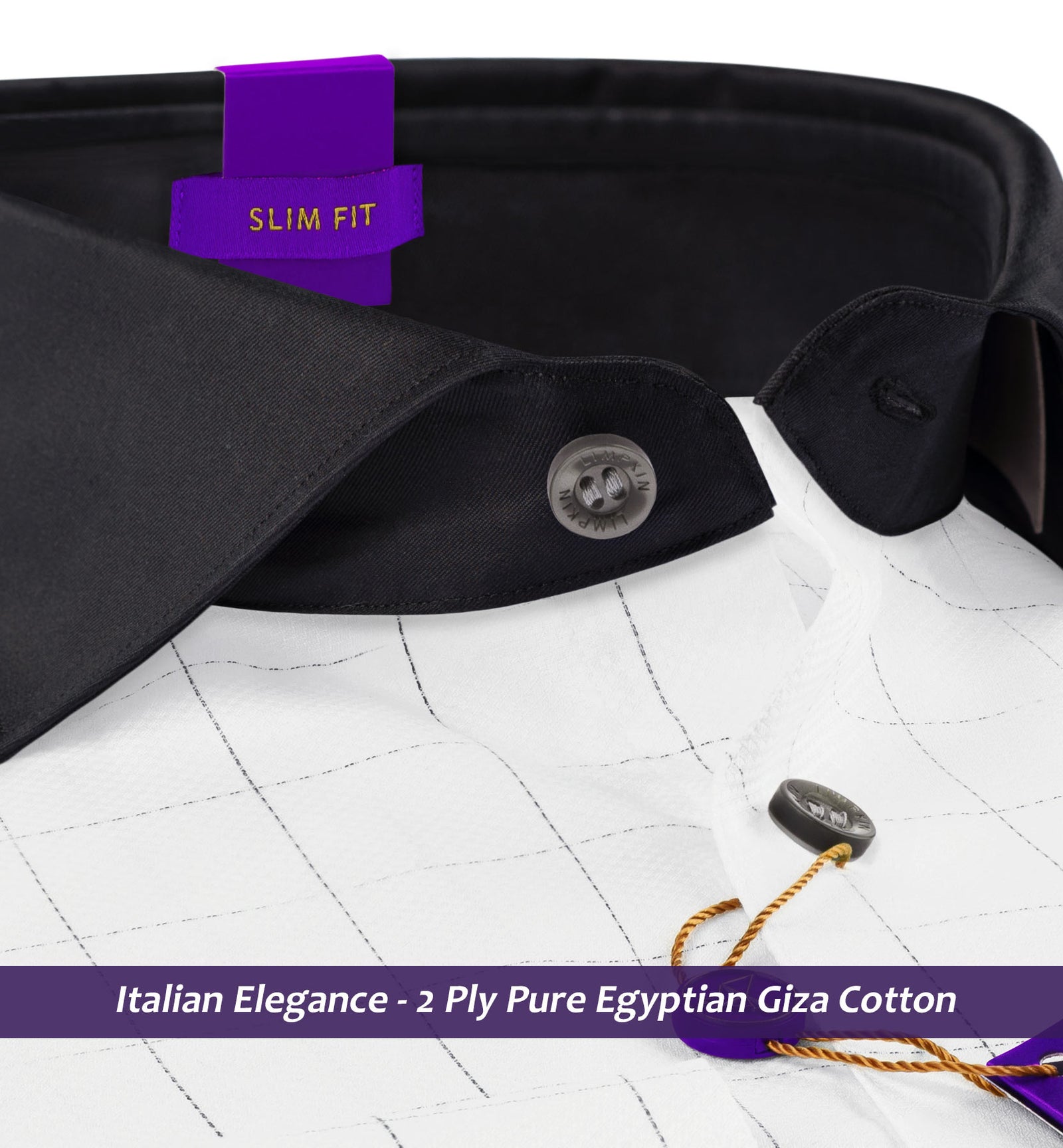 Consuegra- White & Anchor Grey Check