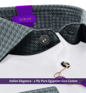 Devon- The Best White- Contrast Collar