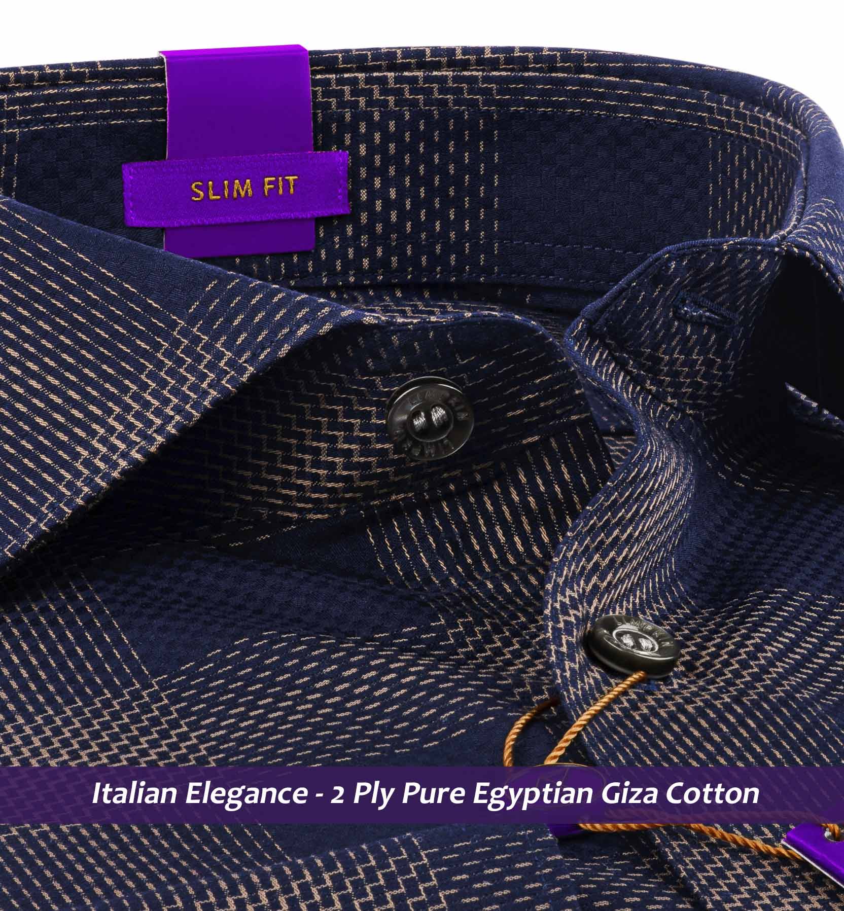 Segovia- Navy & Beige Magical Check