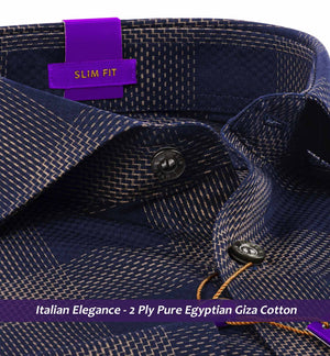 Segovia- Navy & Beige Magical Check