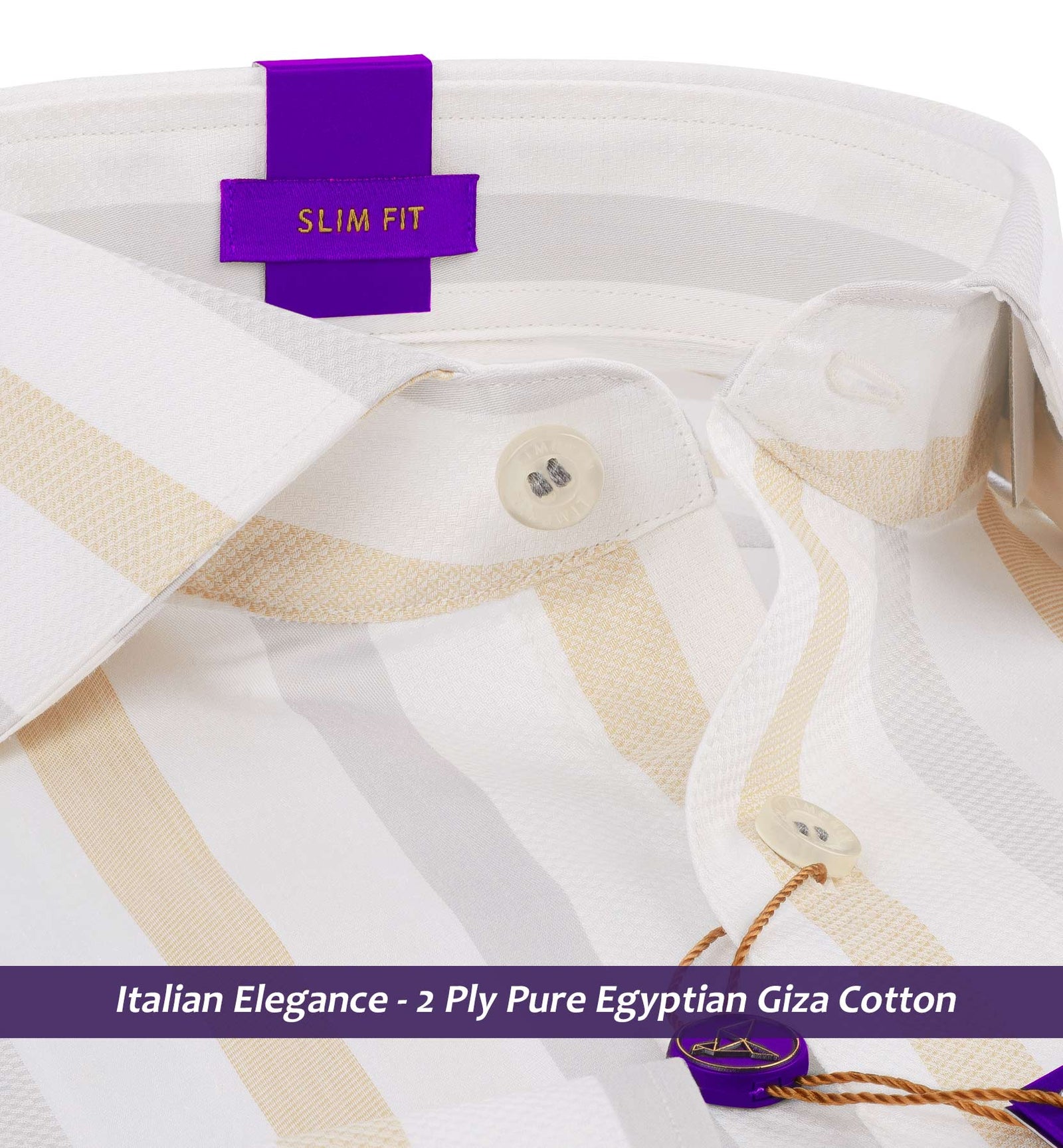 Denver- Glacier Grey & Beige Stripe