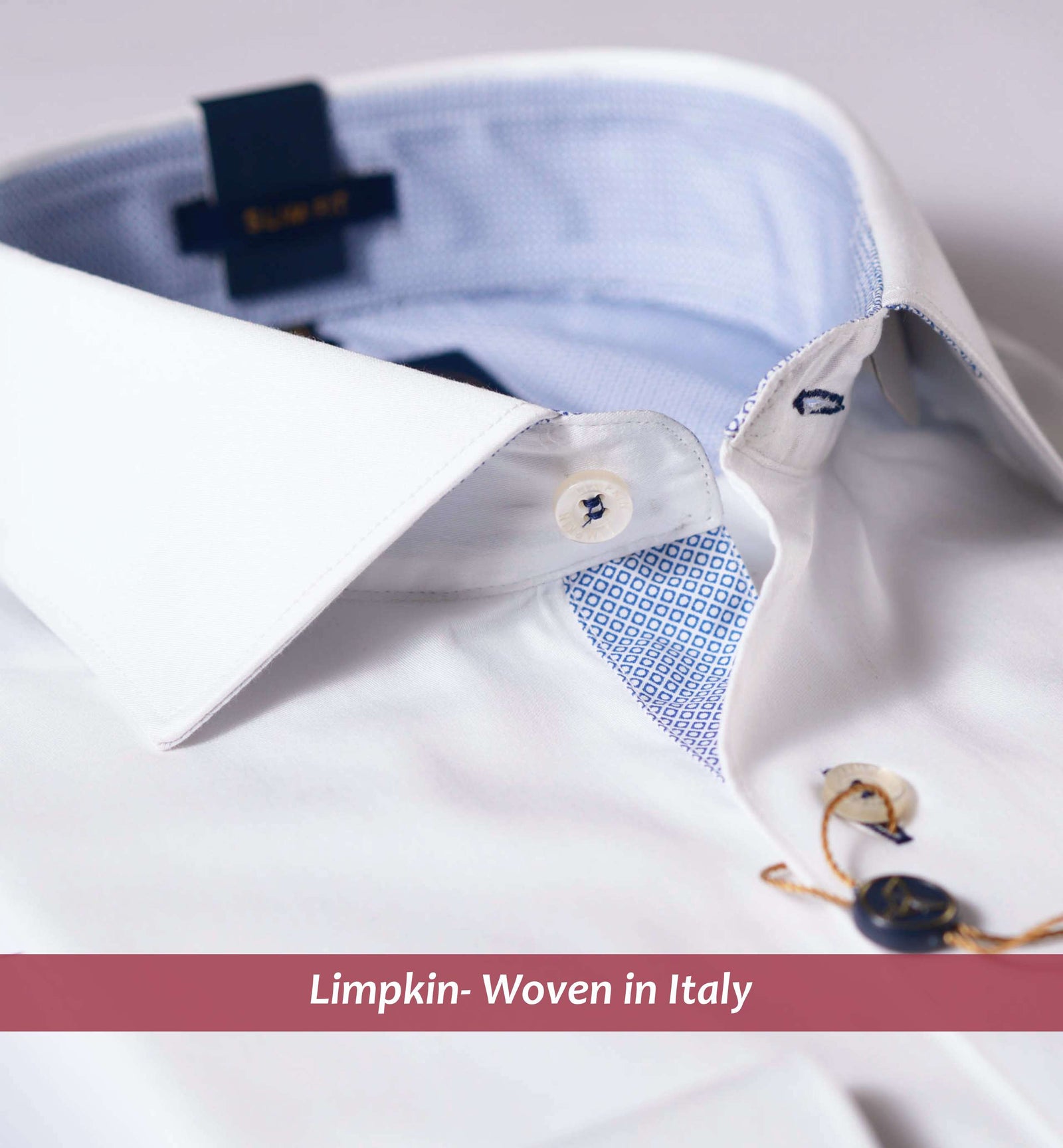 Sardinia- Pristine White & Blue Print Contrast