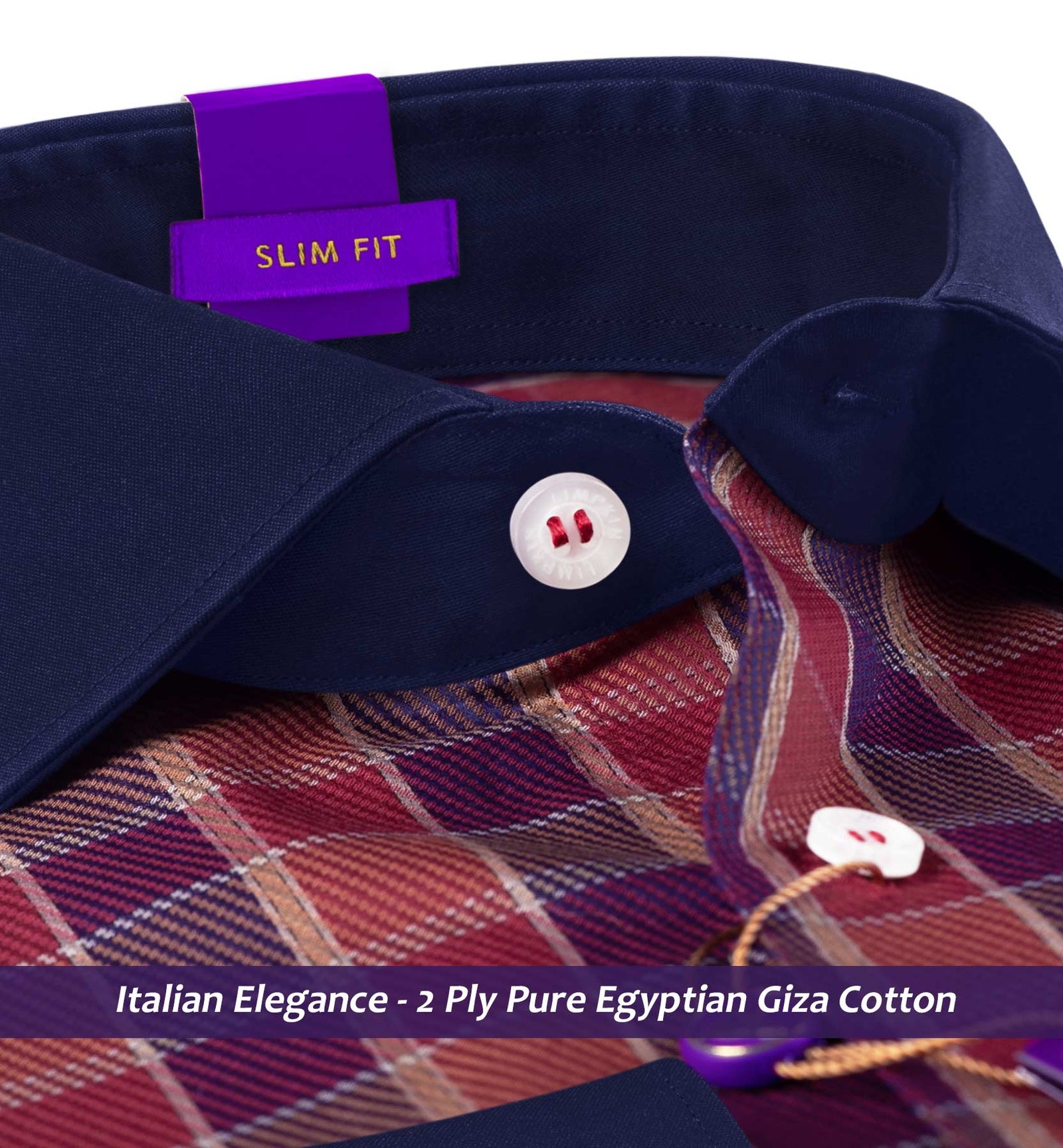 Solviati- Burgundy & Beige Check