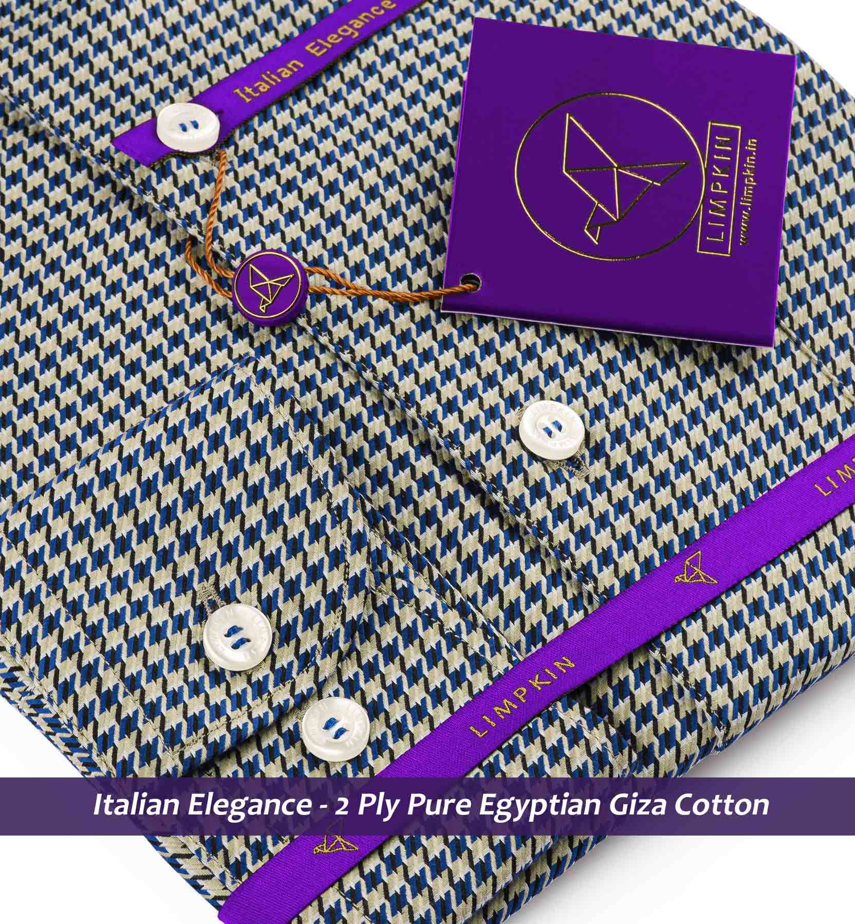 Cyprus- Royal Blue & Beige Structure