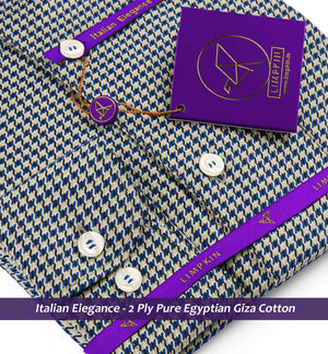 Cyprus- Royal Blue & Beige Structure