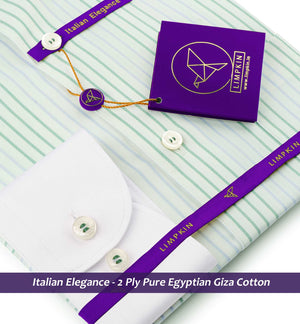 Columbia- Emerald Green & Grey Stripe