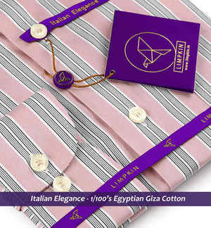 Agrinio- Lemonade Pink & White Stripe