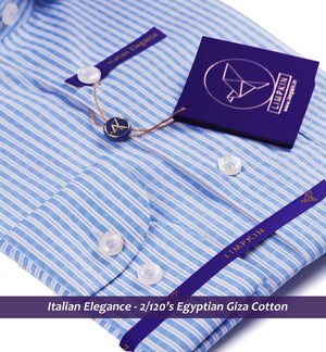 Galicia- Azure Blue & Beige Check