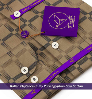 Perth- Beige & Navy Check